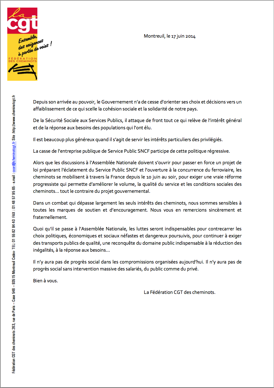accès au tract