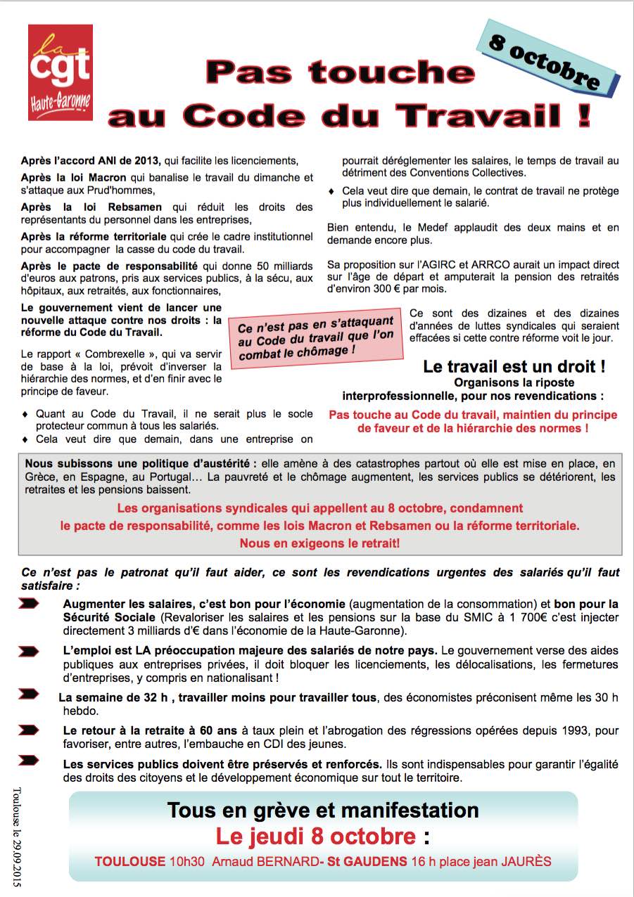 accès au tract