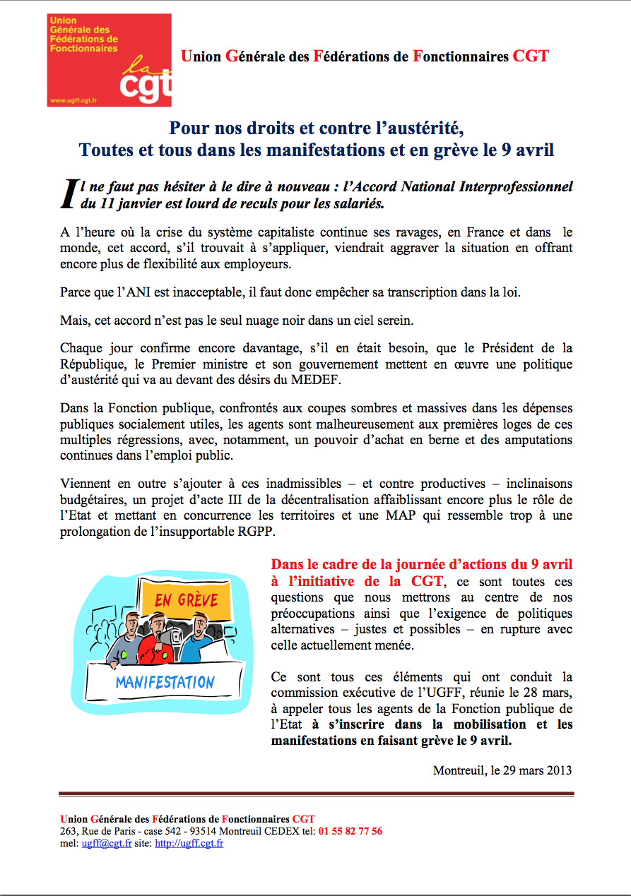 accès au tract