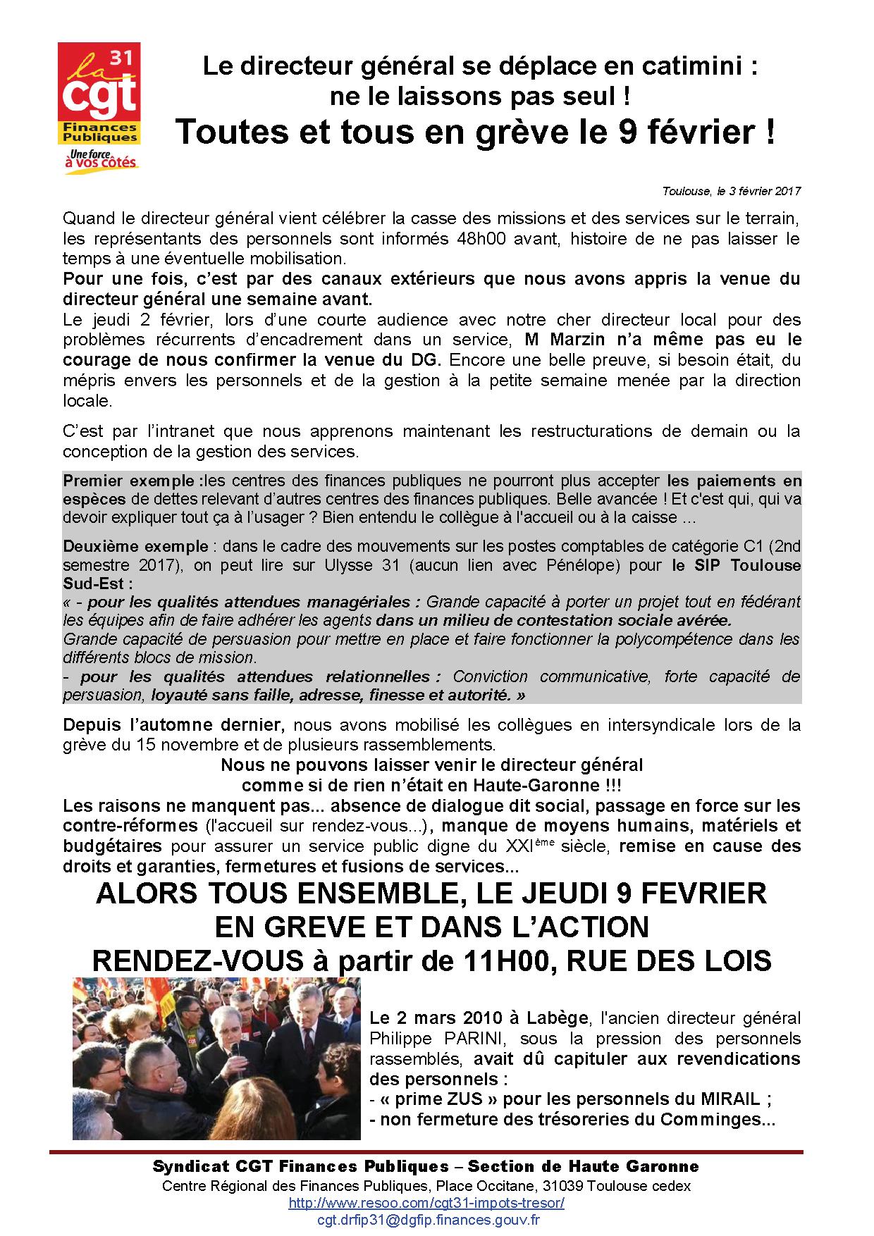 accès au tract
