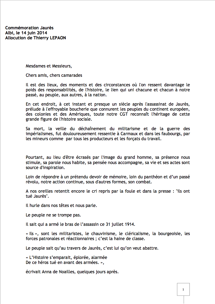 accès au discours
