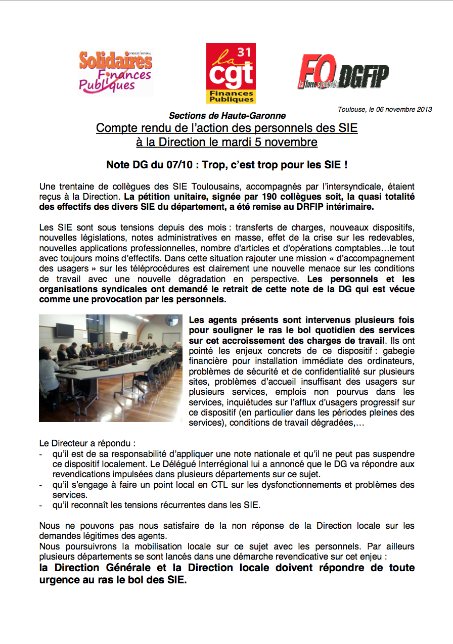 accès au tract