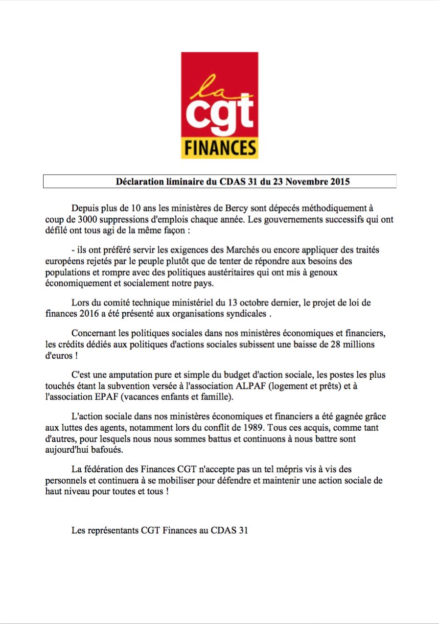 accès à la declaration liminaire