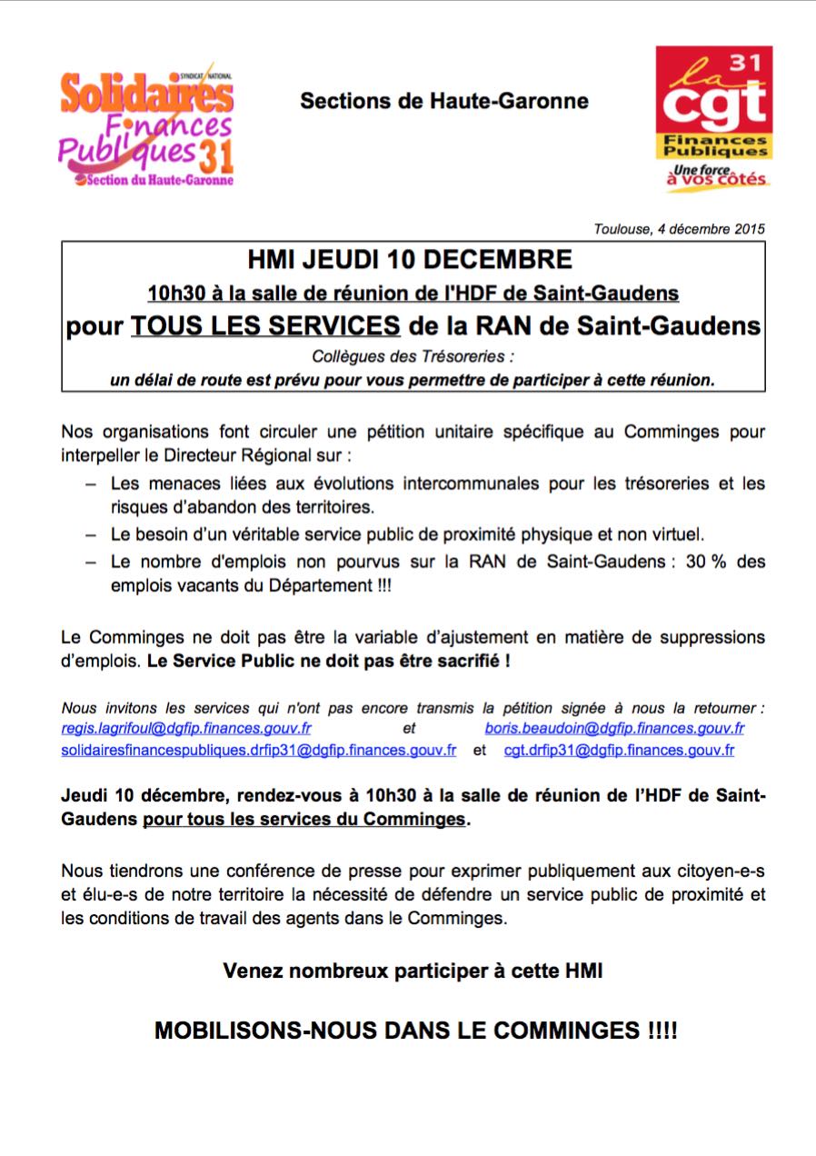 accès au tract
