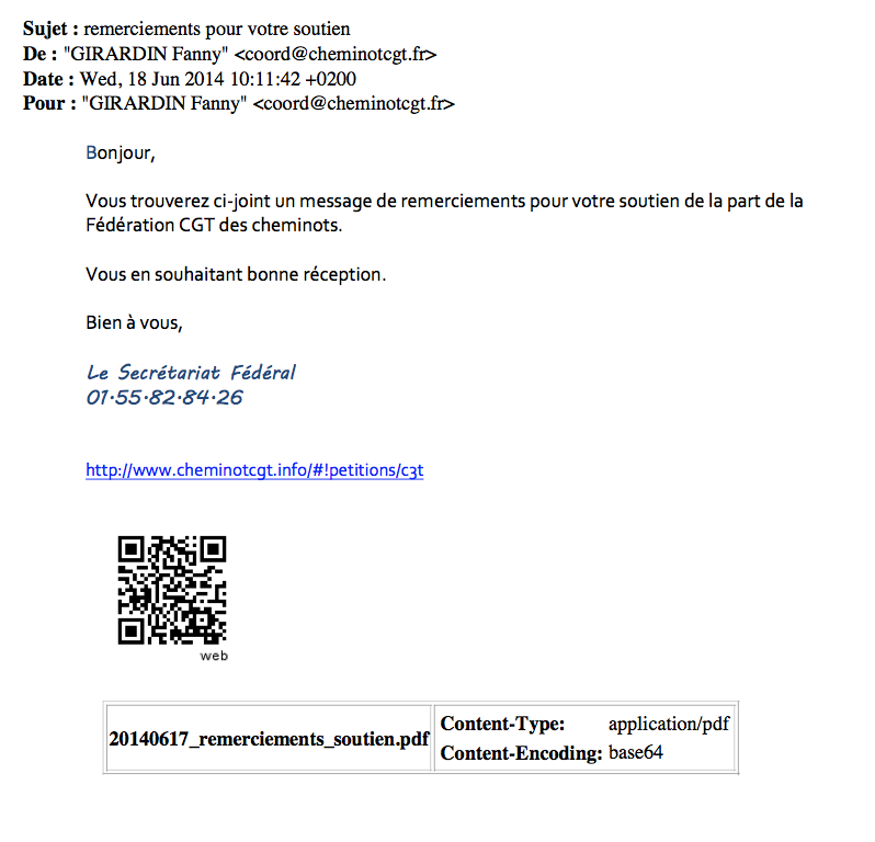 accès au tract