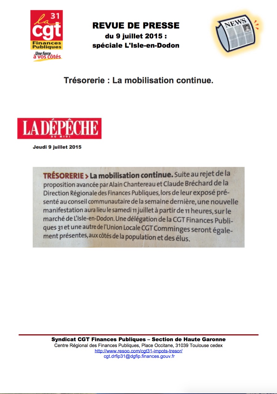 accès à la revue de presse