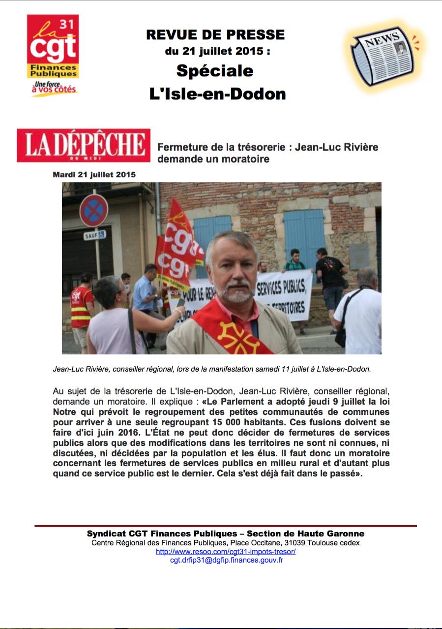 accès à la revue de presse