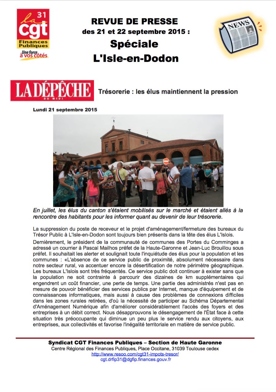 accès à la revue de presse