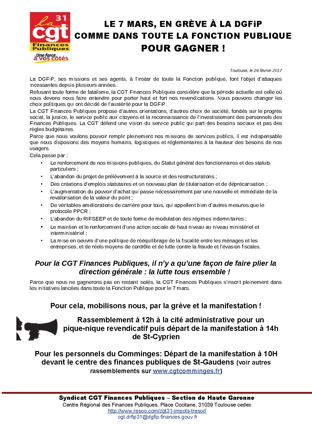 accès au tract