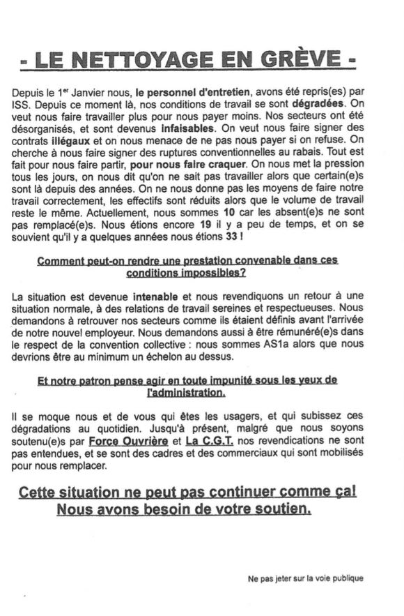 accès au tract