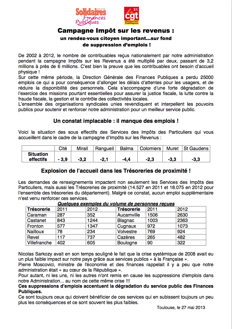accès au tract