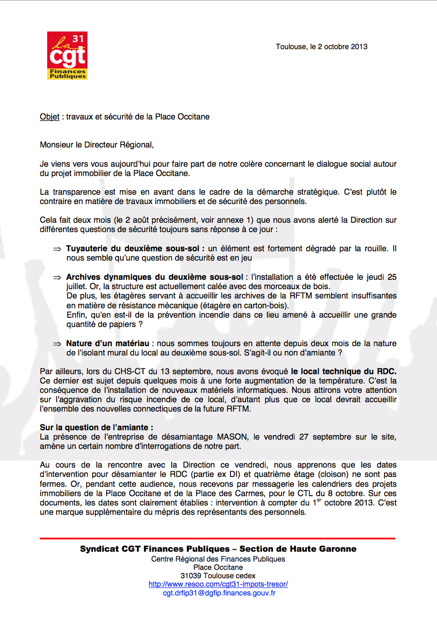 accès au courrier